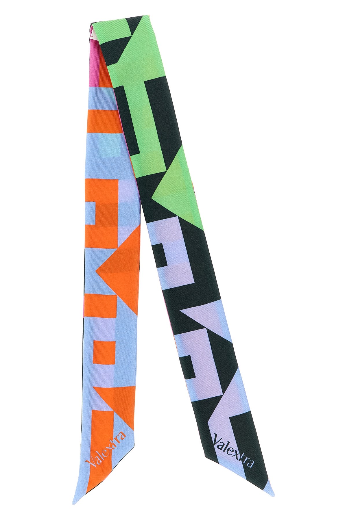 Valextra Nastro Di Seta 'love Lines' In Multi