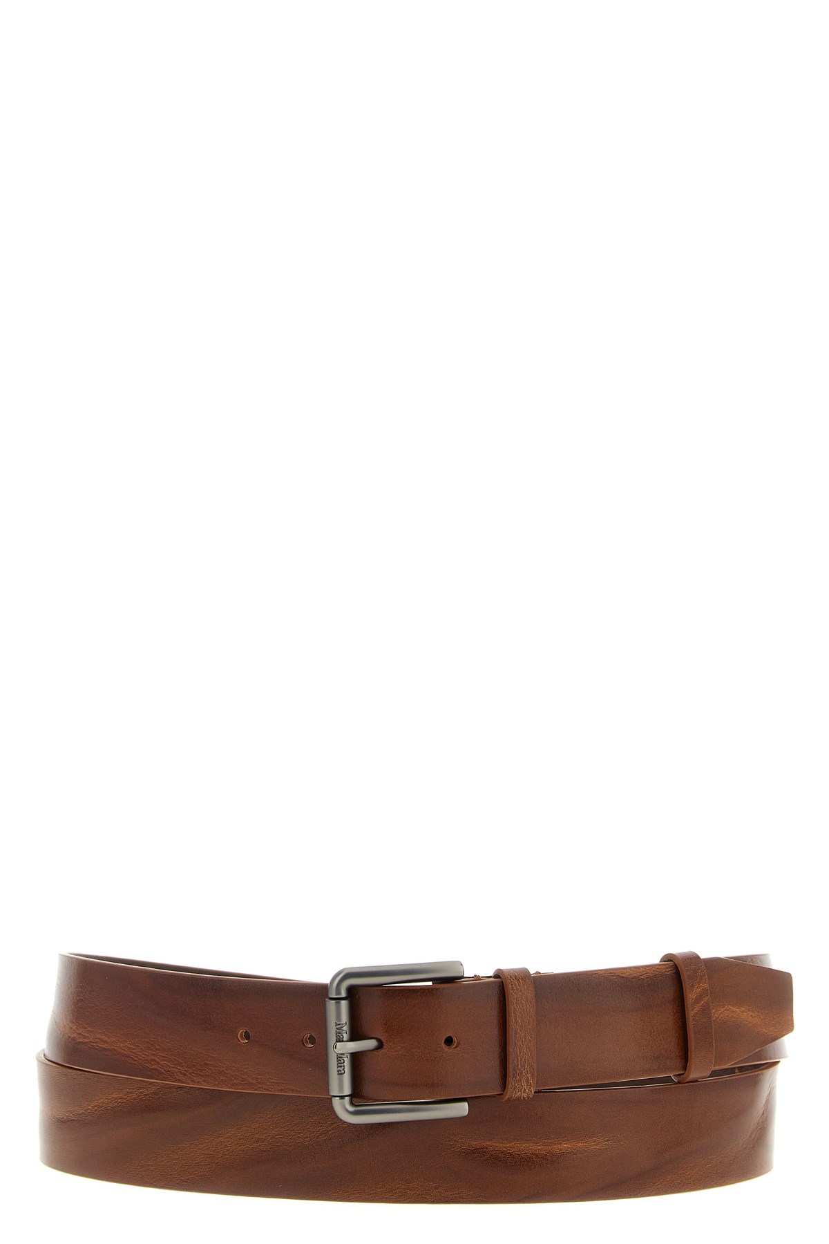 Max Mara 'buckle40xlong' Belt In Brown