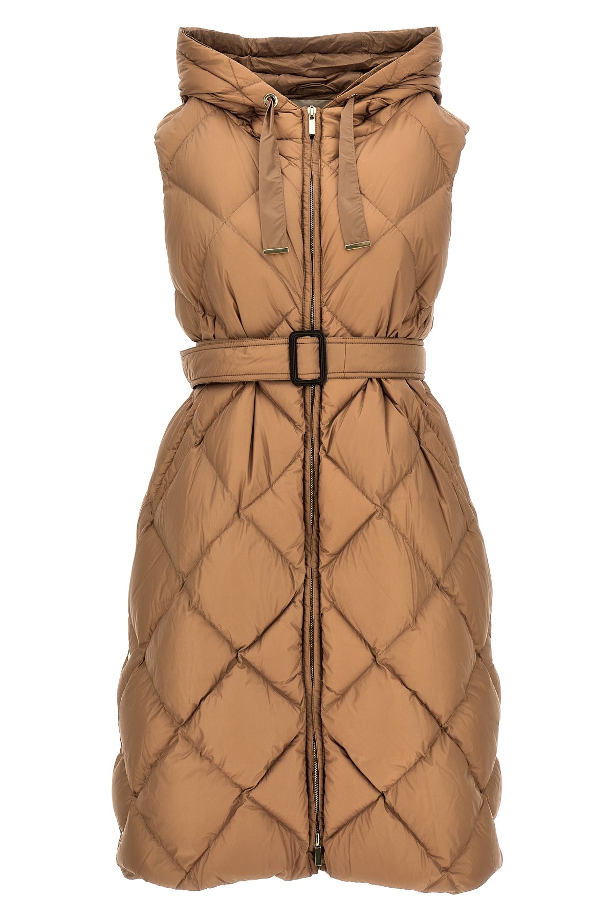 Max Mara The Cube 'tregil' Vest In Brown