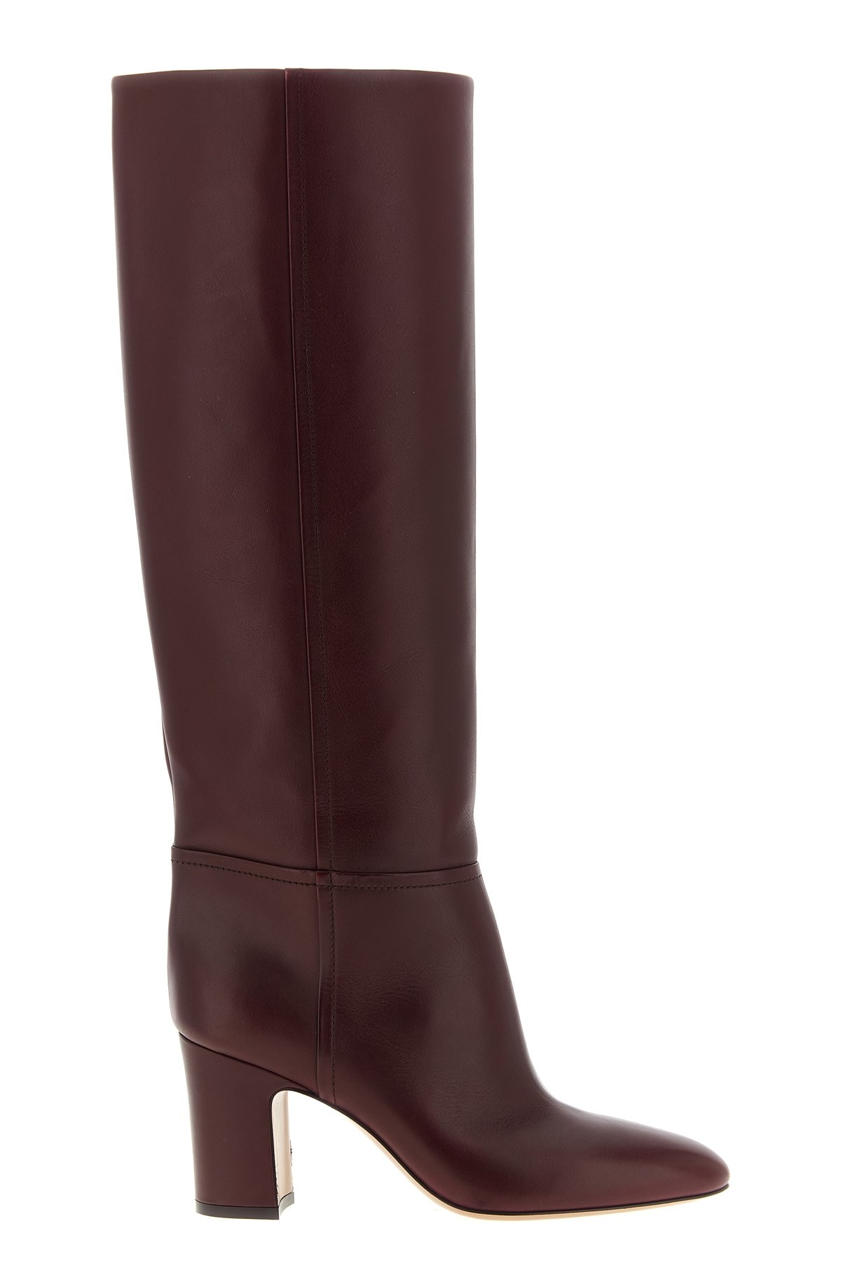 Paris Texas Calfskin Boots With A Pointed Toe In Red