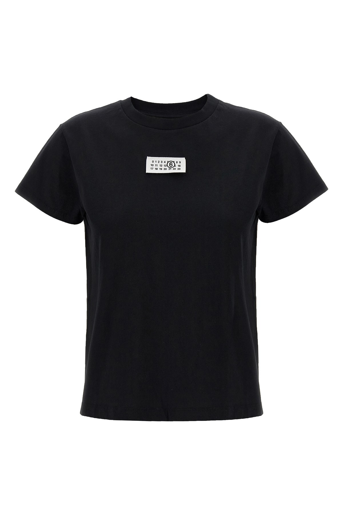 Mm6 Maison Margiela 'numeric Signature Mm6' T-shirt In Black