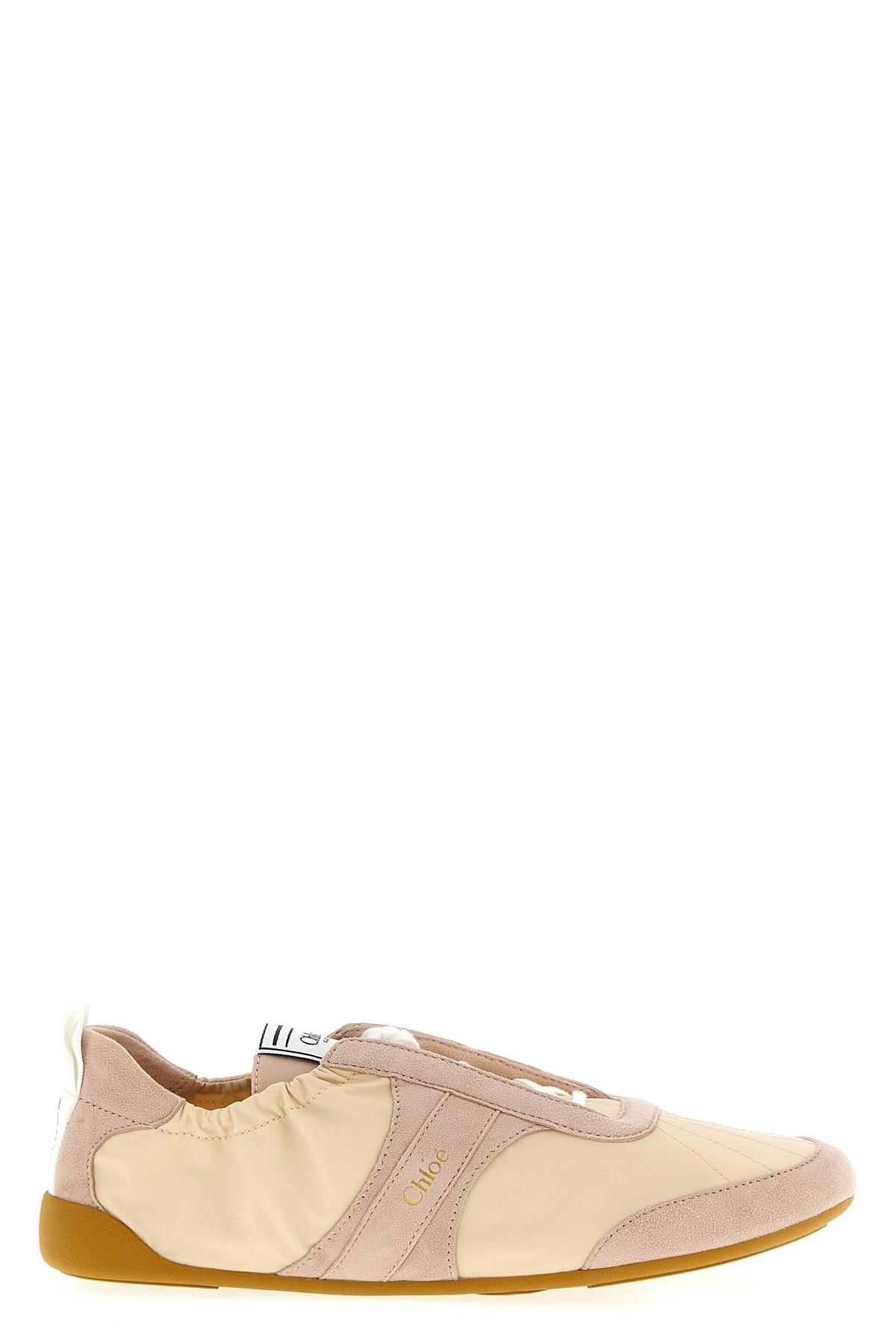 Chloé Kick Suede-trimmed Sneakers In Multi