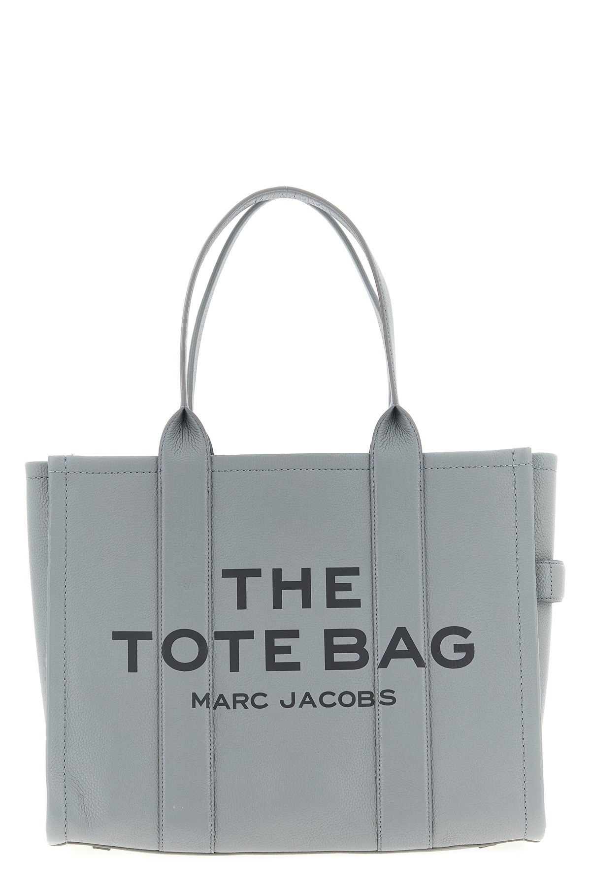 Marc Jacobs 'the Leather Large Tote' Shopping Bag In Gray