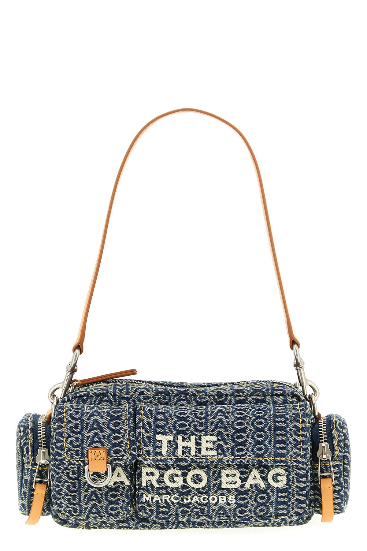 Marc Jacobs 'the Cargo Monogram Denim' Shoulder Bag In Blue