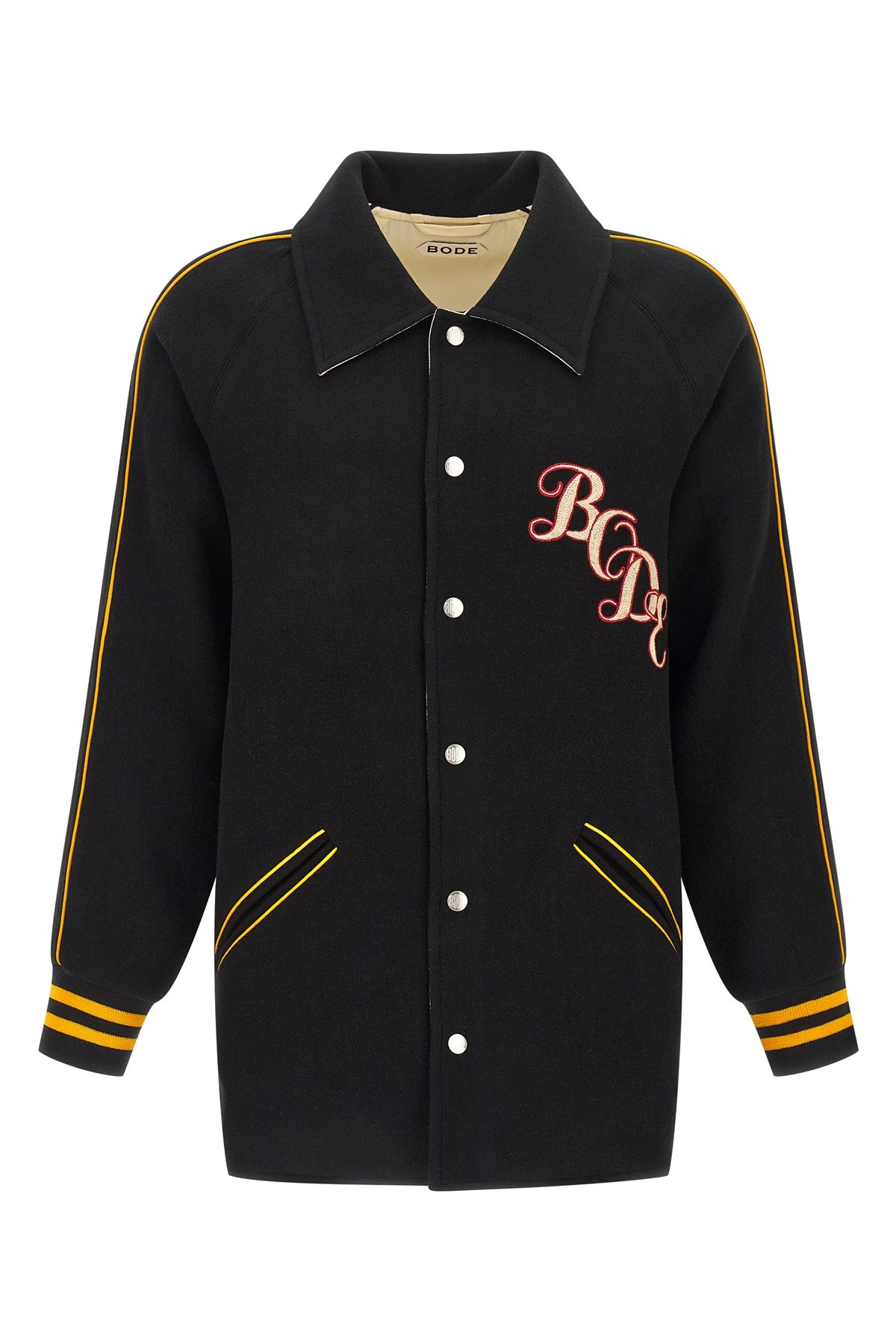 Bode Monogram Snap Reversible Jacket In Black