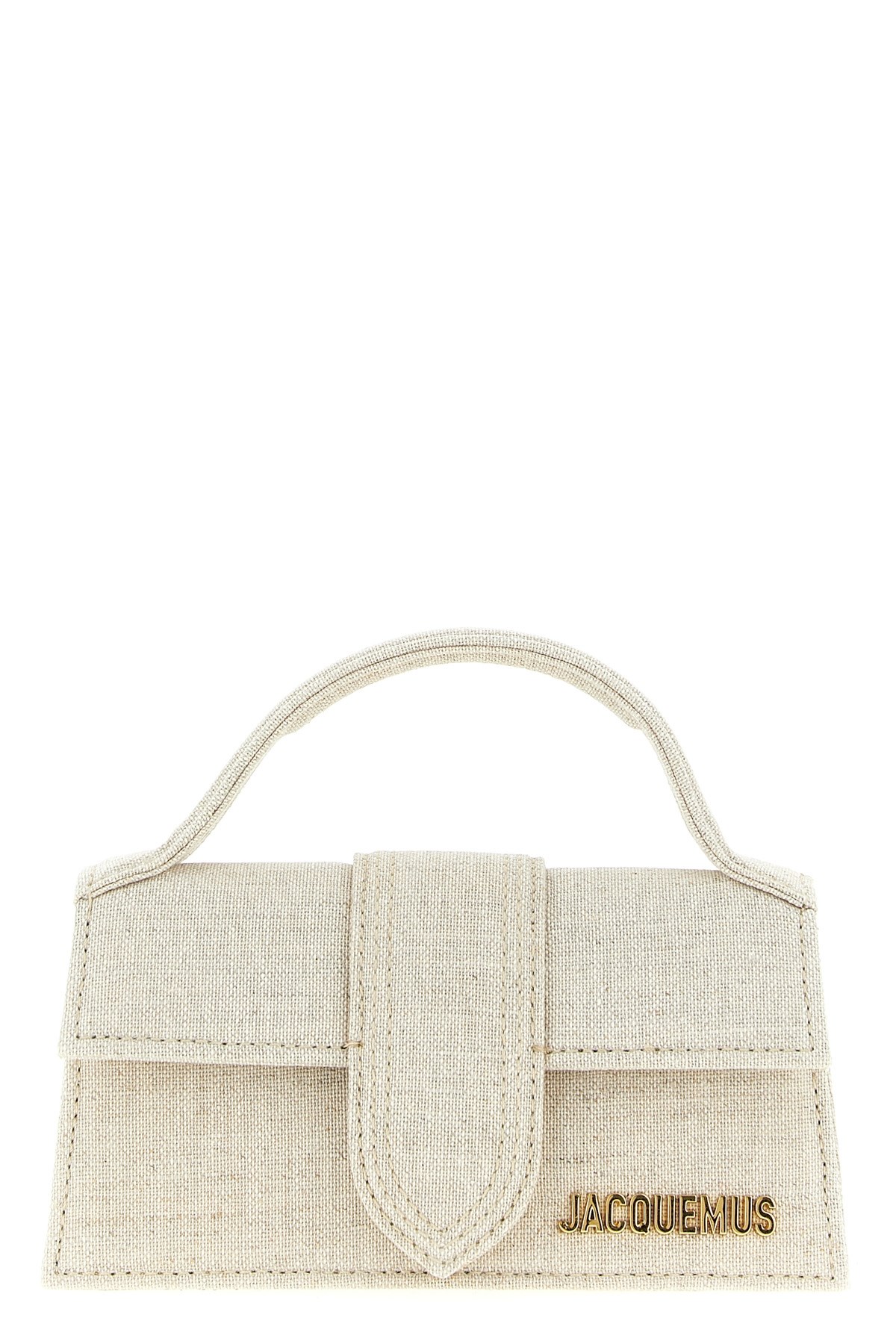 Jacquemus Le Bambino Logo-lettering Cross Body Bag In Sand