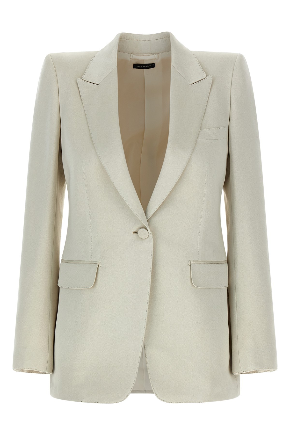 Tom Ford Duchesse Single-breasted Blazer Blazers Beige In Neutral