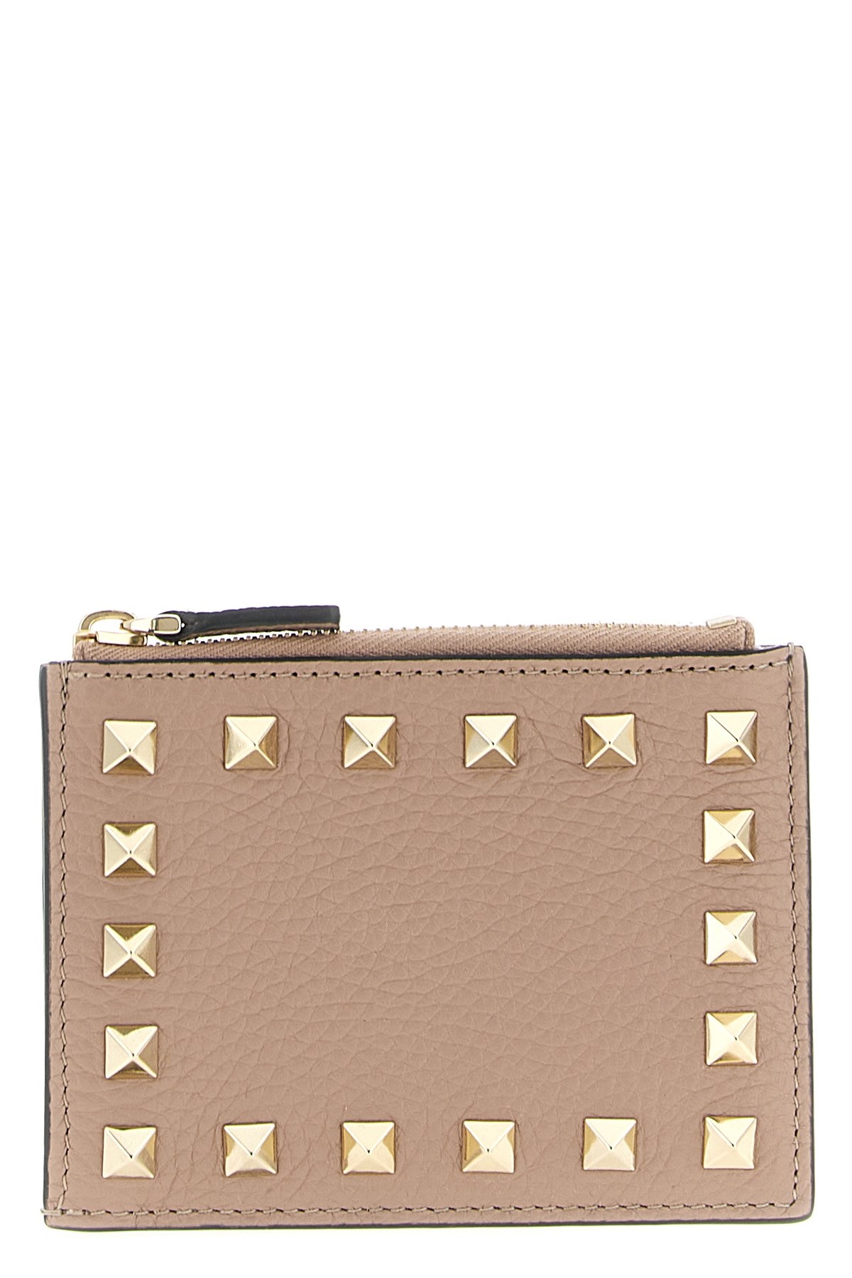 Valentino Garavani 'rockstud' Cardholder In Pink