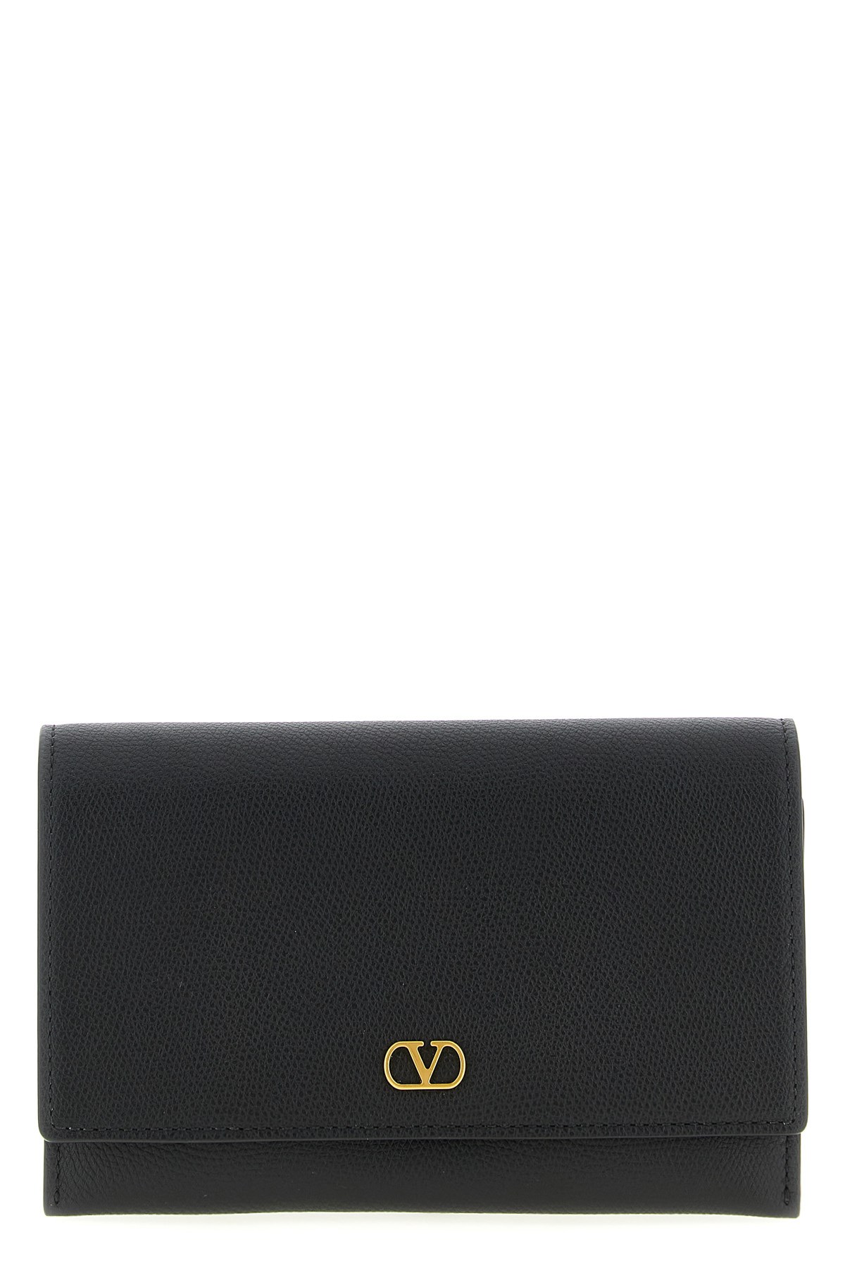 Valentino Wallet On Chain  Garavani Vlogo In Black