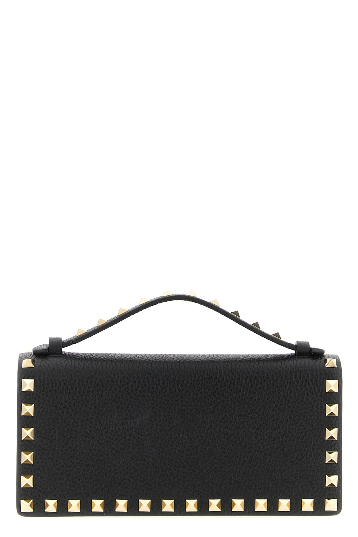 Valentino Garavani 'rockstud' Wallet On Chain In Black