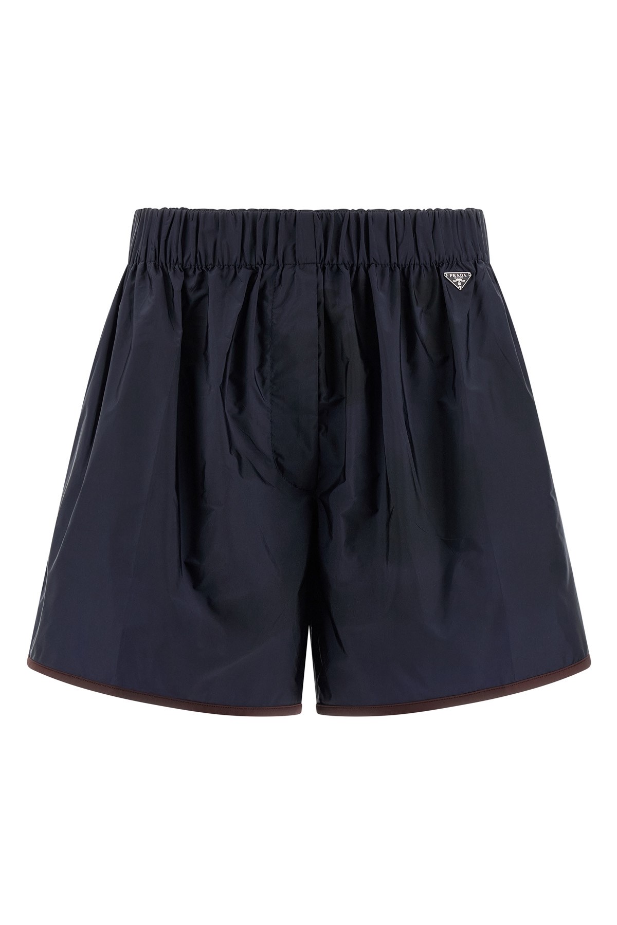 Prada Re-nylon Shorts In Blue
