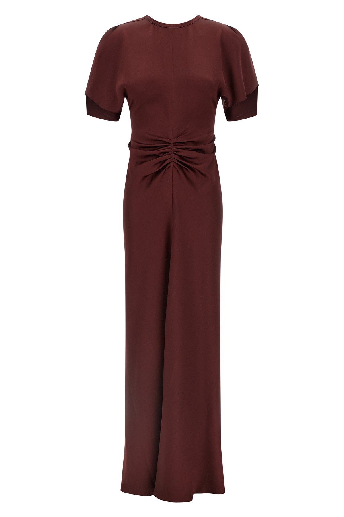 Victoria Beckham Isabella Dresses Bordeaux In Brown