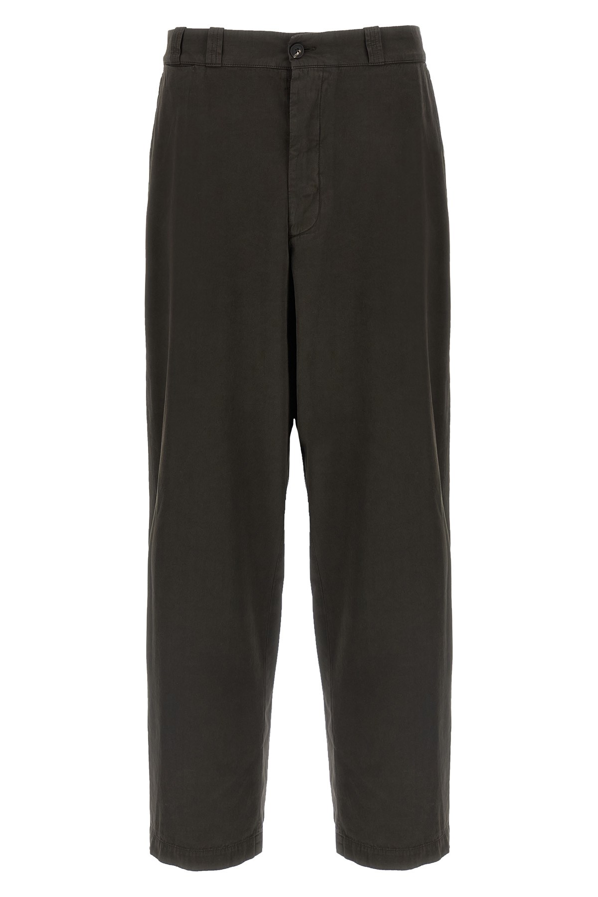 The Row Straight Leg Trousers With Pleats And Pockets In Brown