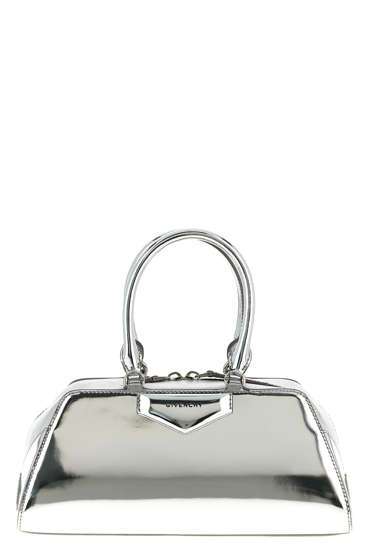 Givenchy Antigona East-west Small Handbag In Metallic