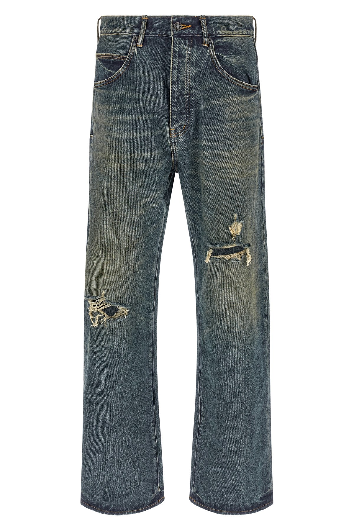 Purple 'p018 - 9 To 5' Jeans In Blue