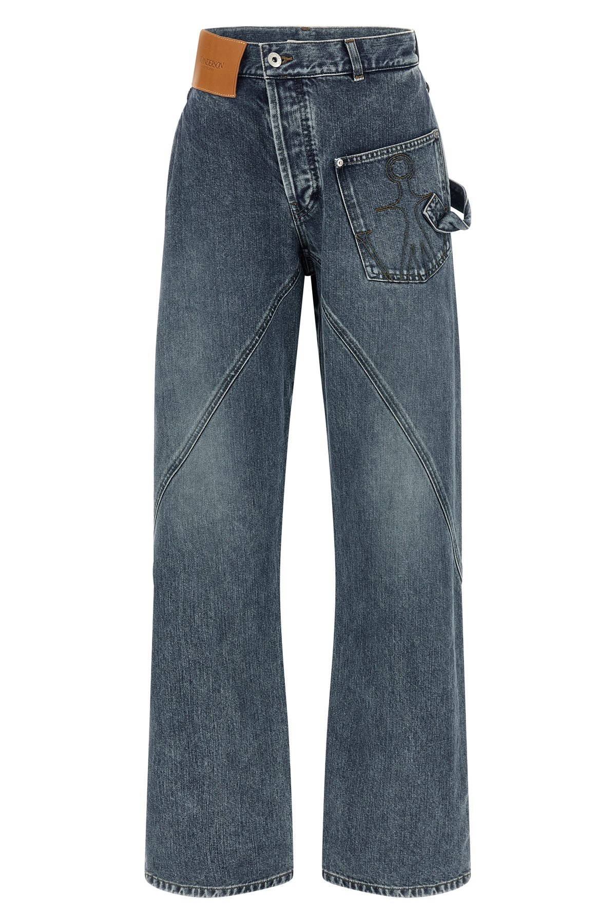 Jw Anderson J. W.anderson 'twisted Workwear' Jeans In Blue