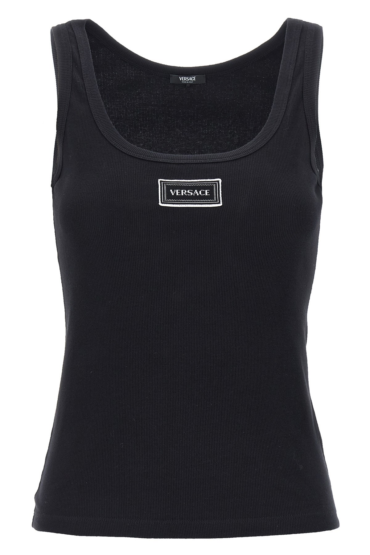Versace '90s Vintage Logo' Tank Top In Black
