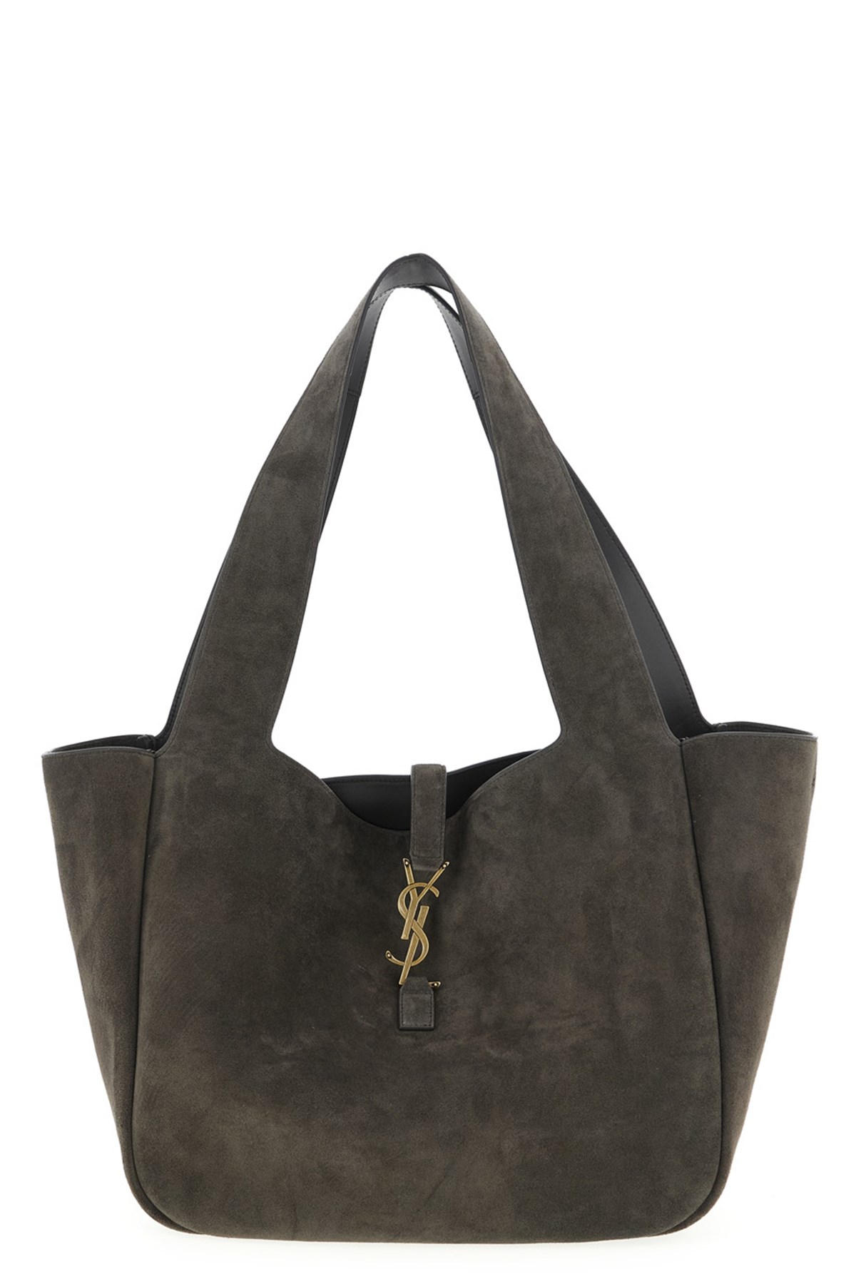 Saint Laurent 'bea' M Shoulder Bag In Gray