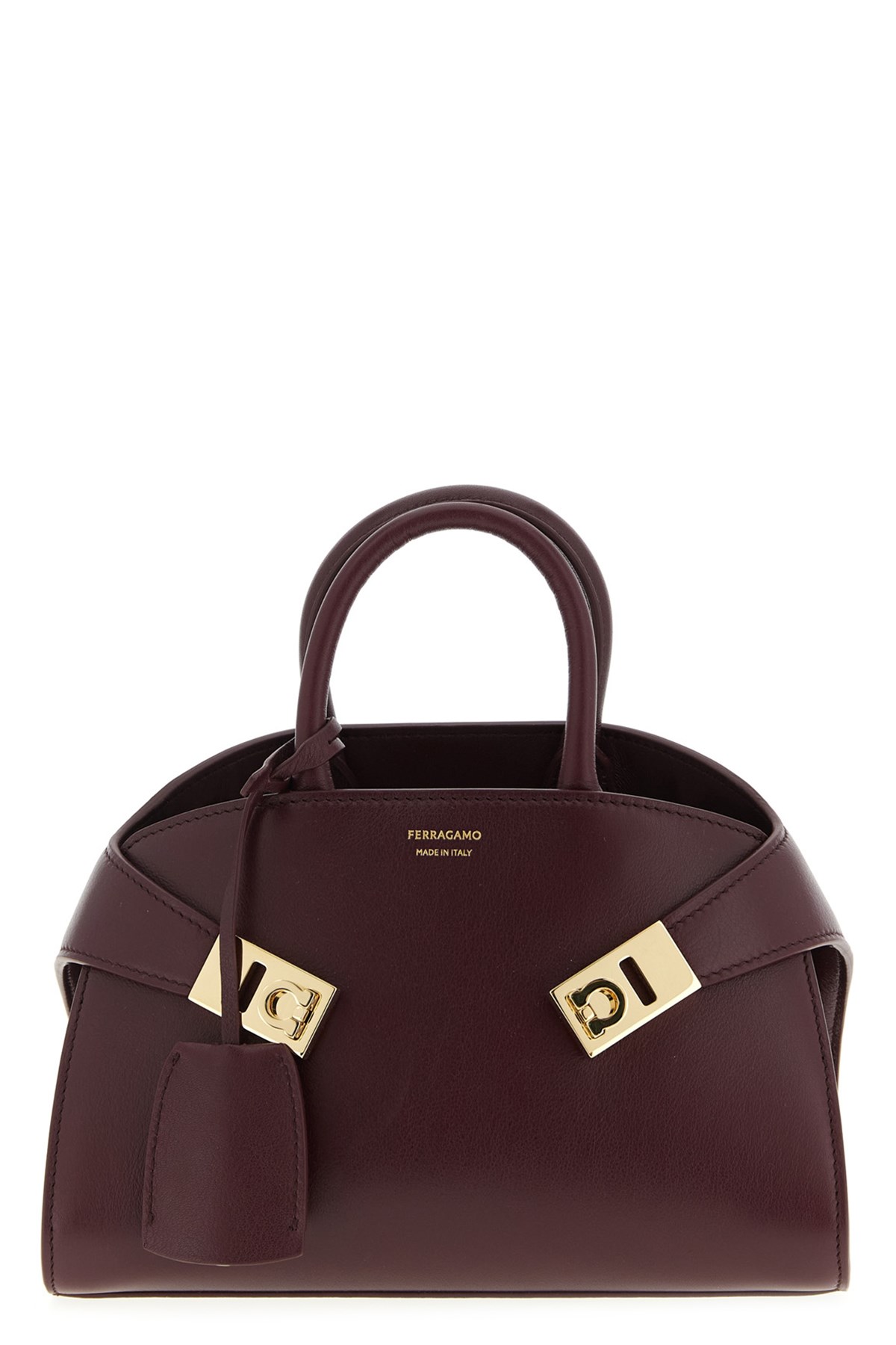 Ferragamo 'hug Mini' Handbag In Burgundy