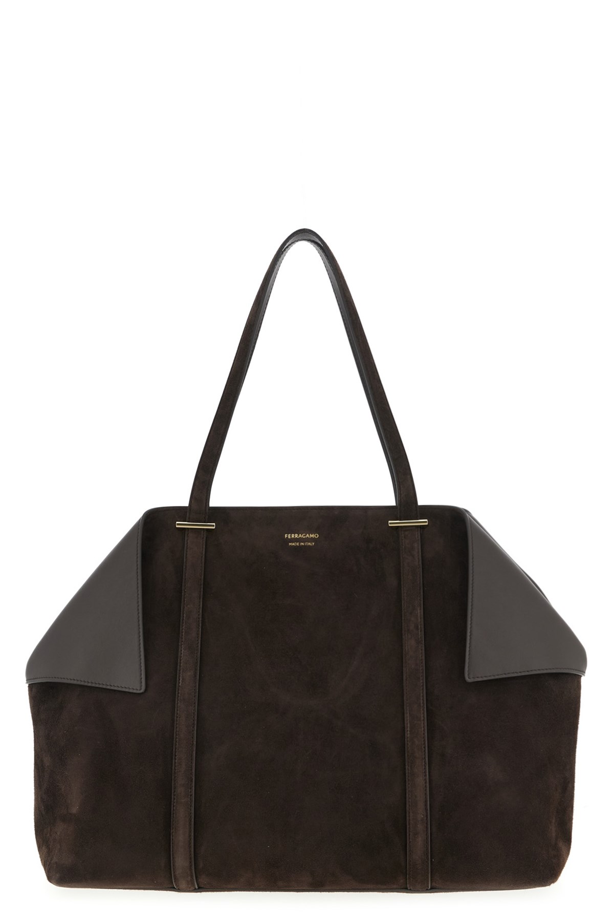 Ferragamo 'scarf L' Shoulder Bag In Brown