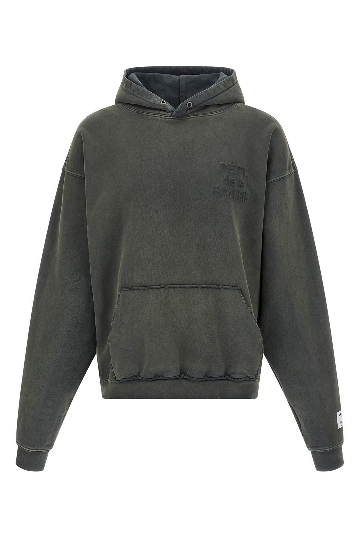 Gallery Dept. Graphite Grey Sweatshirt With Embossed Logo In Gray