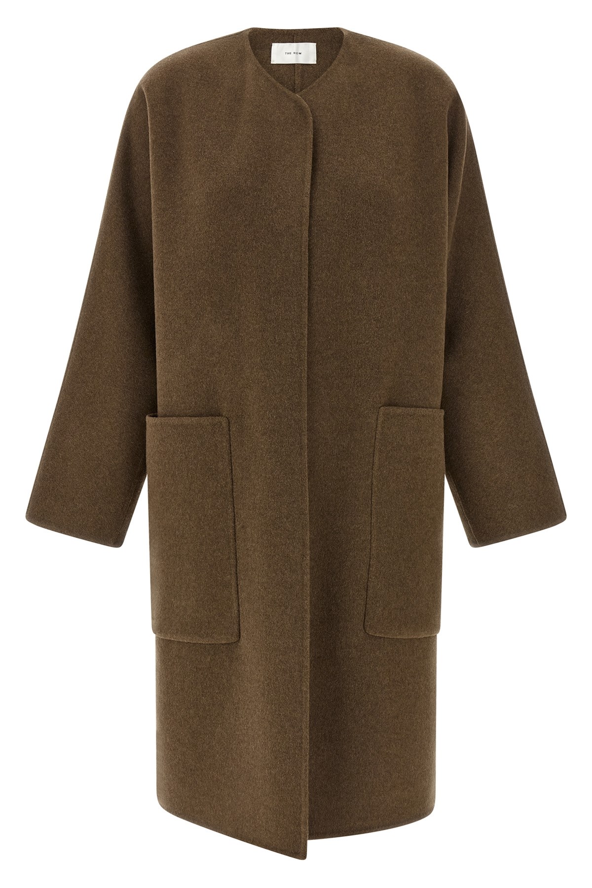The Row 'tiberus' Coat In Brown