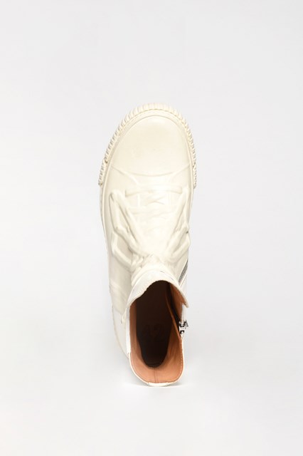 Rubber covered high-top sneakes