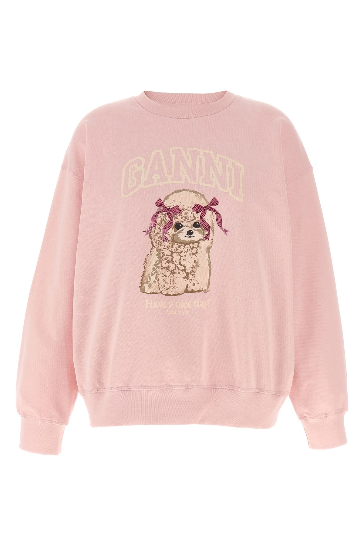 GANNI Sweatshirt Mit Druck Vorne　GANNI スウェットシャツ フロントにプリント GANNI