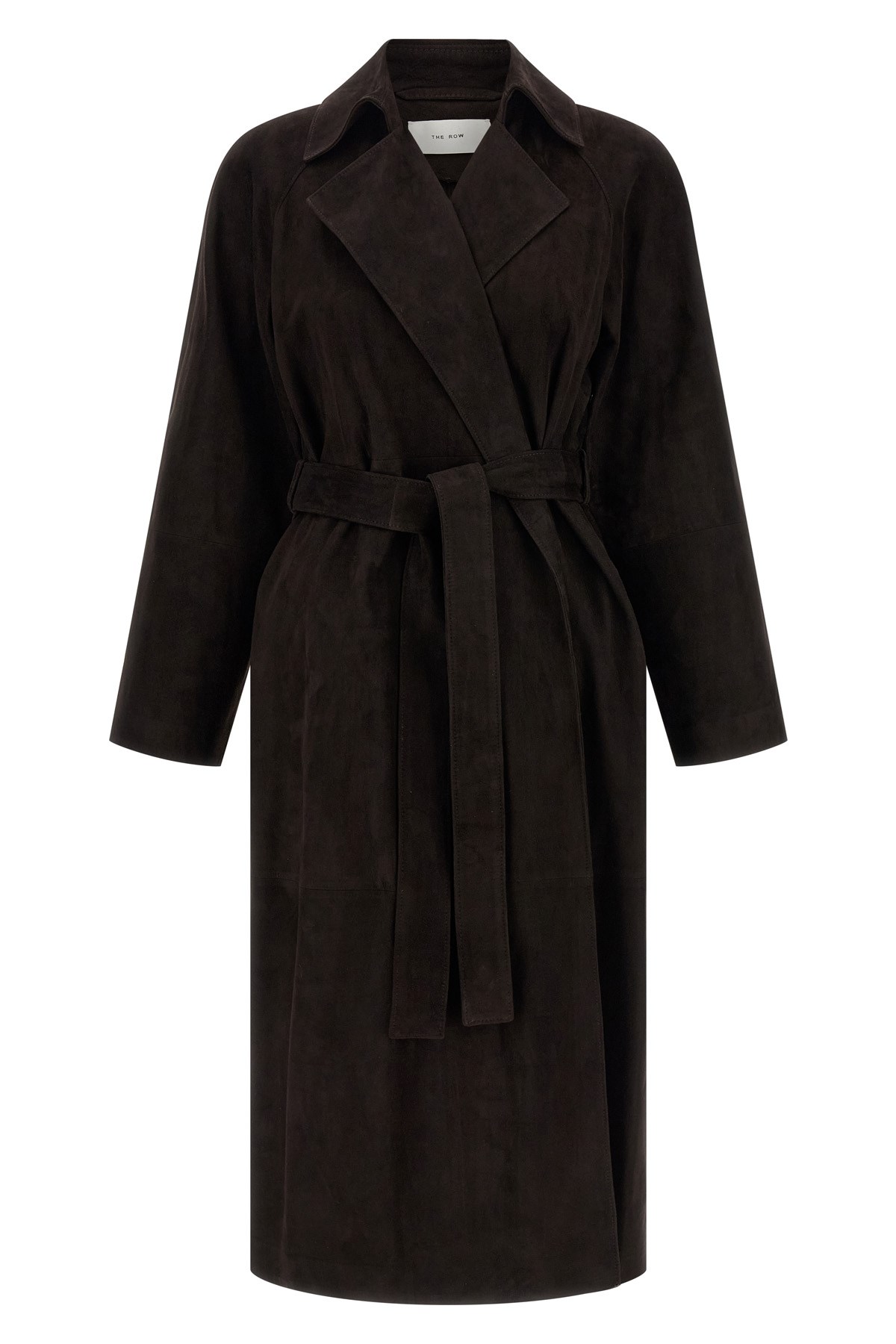 The Row 'solana' Coat In Brown