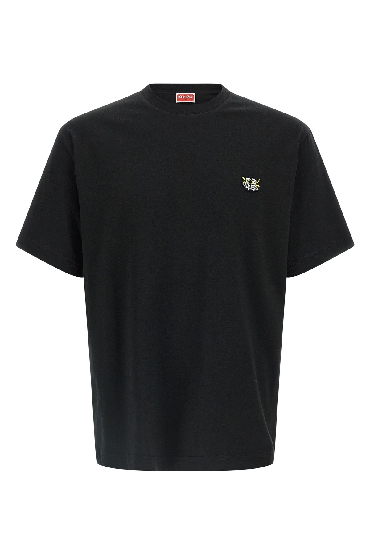 Kenzo Tiger Spirit Gots Crew Neck T Shirt In Black
