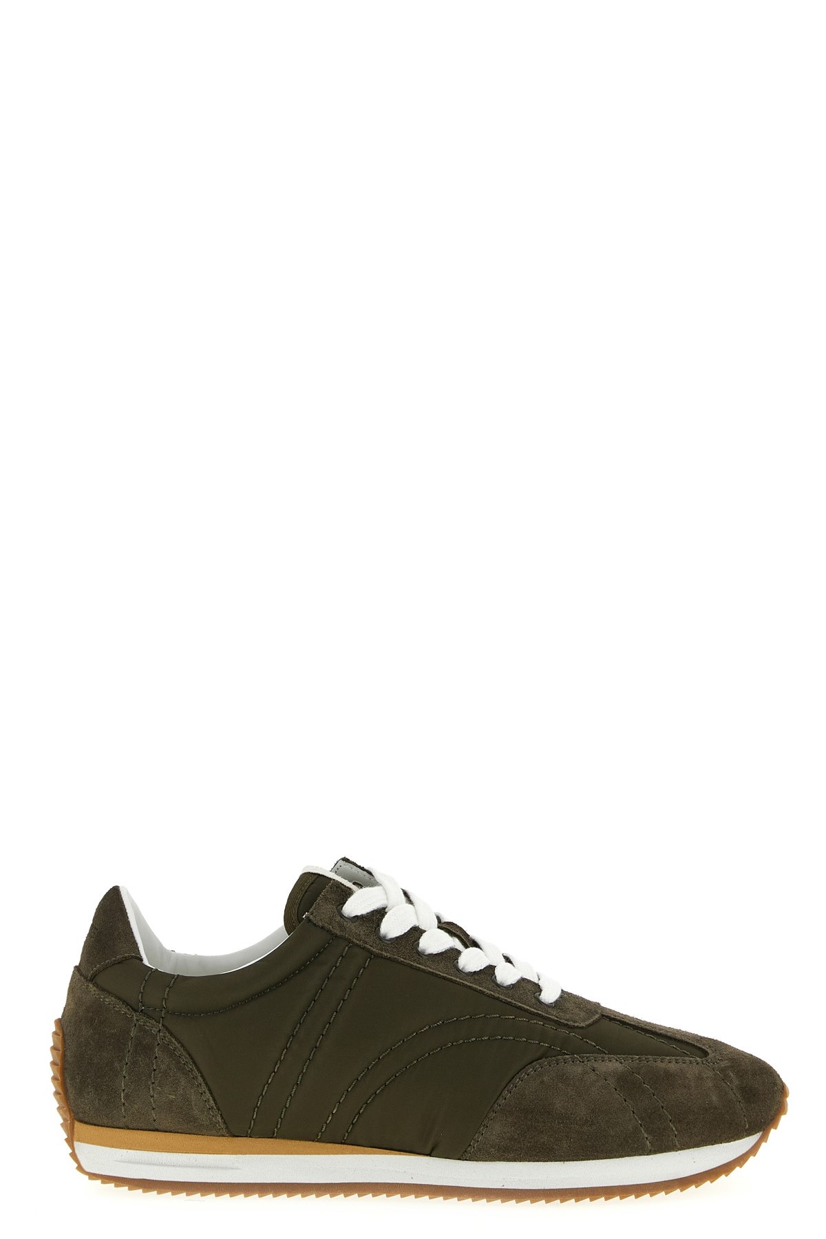 Totême Toteme Panelled Nylon And Suede Sneakers In Multi