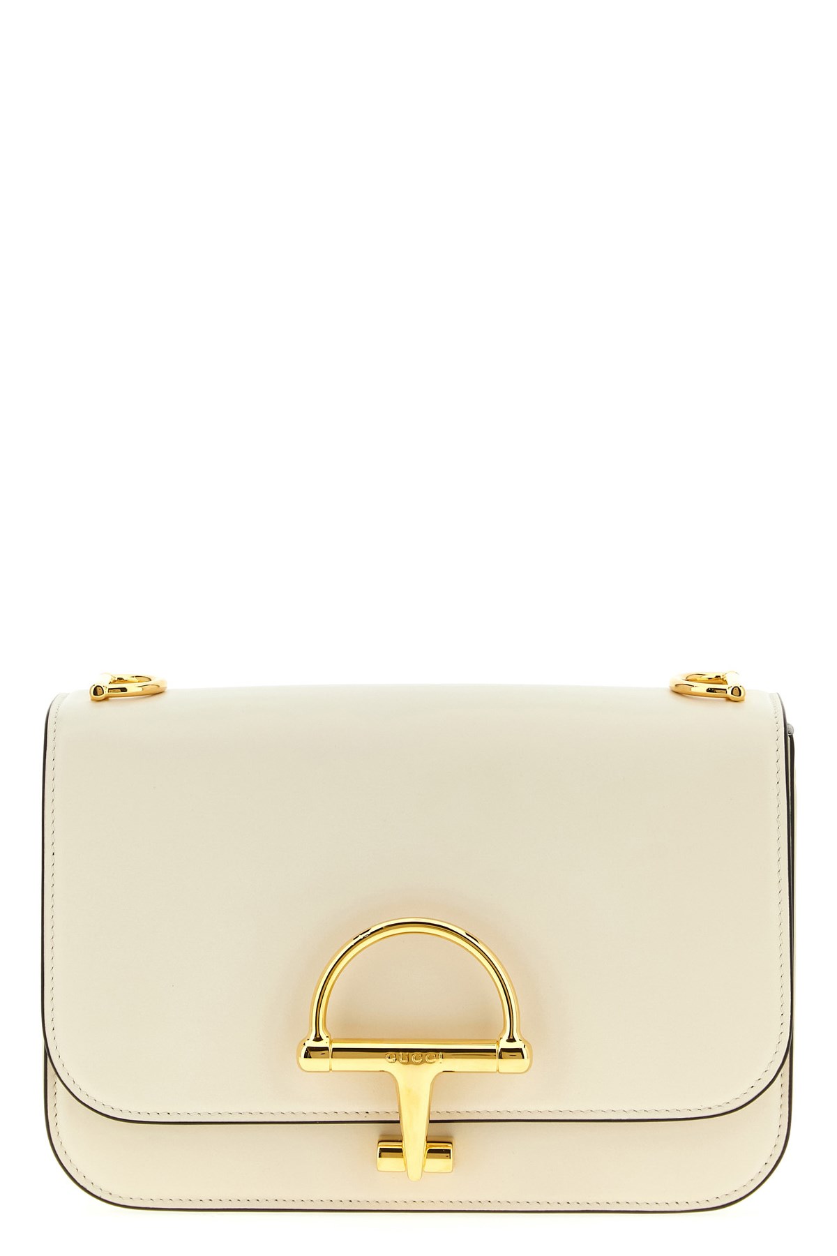 Gucci Small Crossbody Bag In Smooth Leather In White
