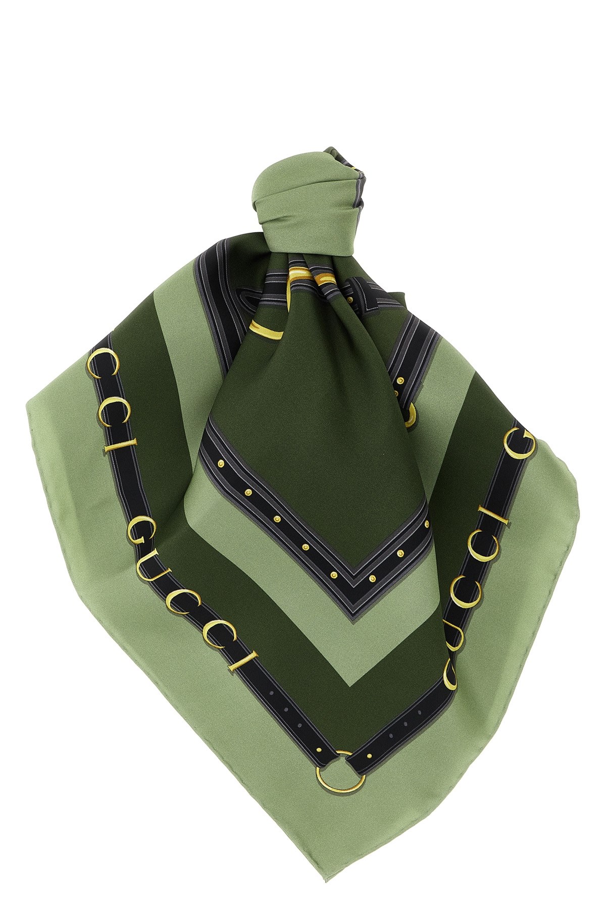 Gucci Silk Scarf In Green