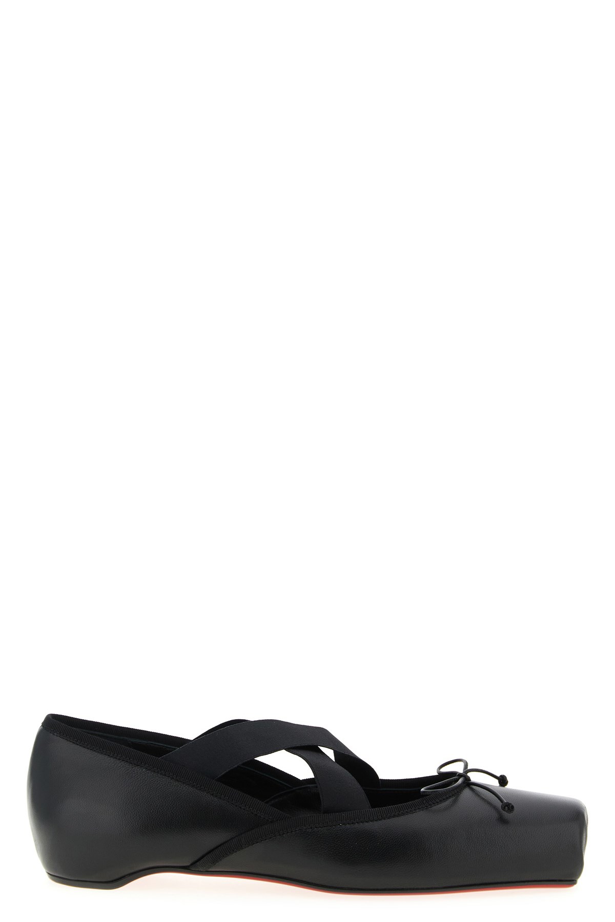 Christian Louboutin Cassiasticina Ballet Flats Black In Black