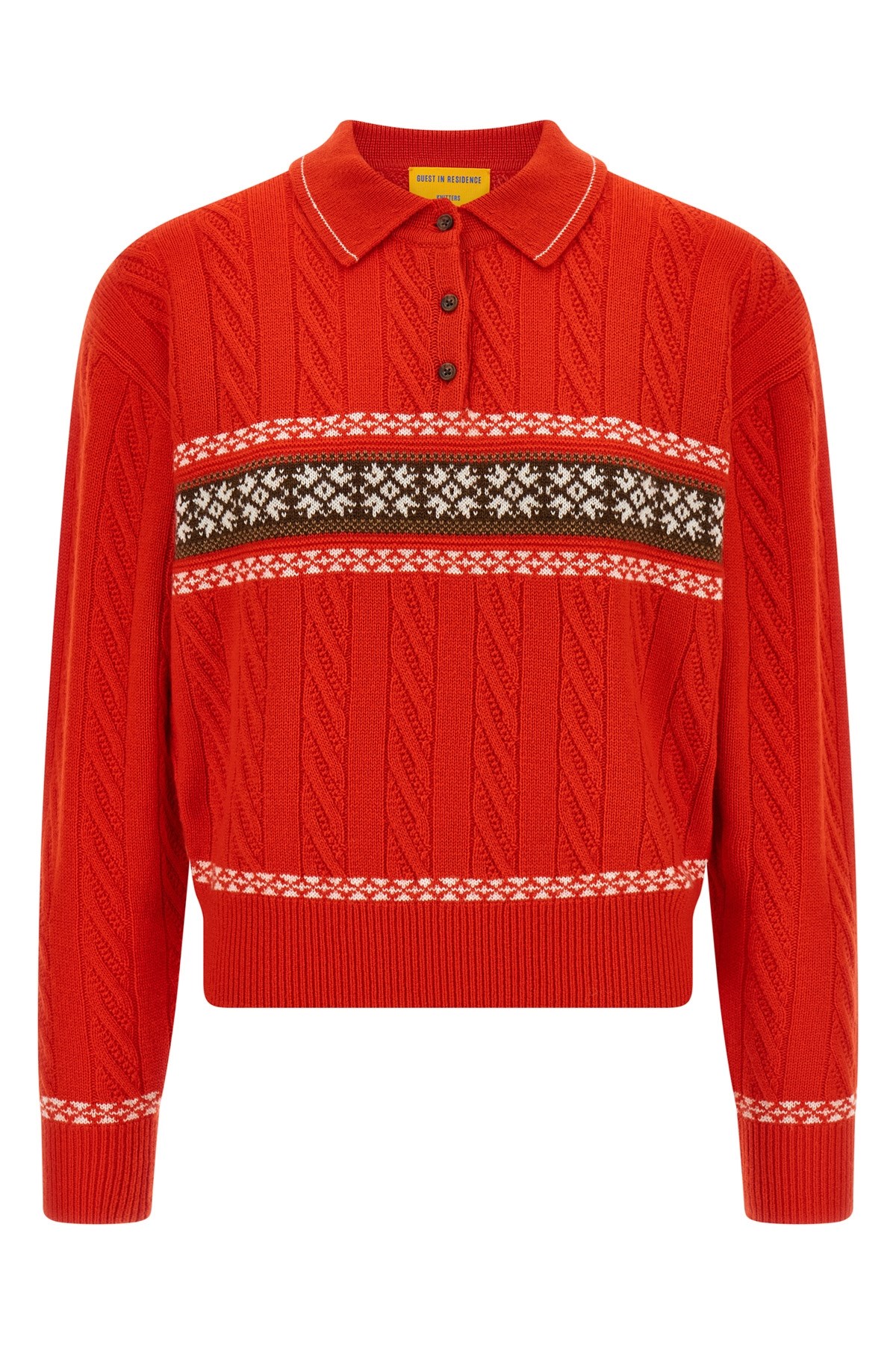 GUEST IN RESIDENCE Maglione 'Cable Collegiate Polo'