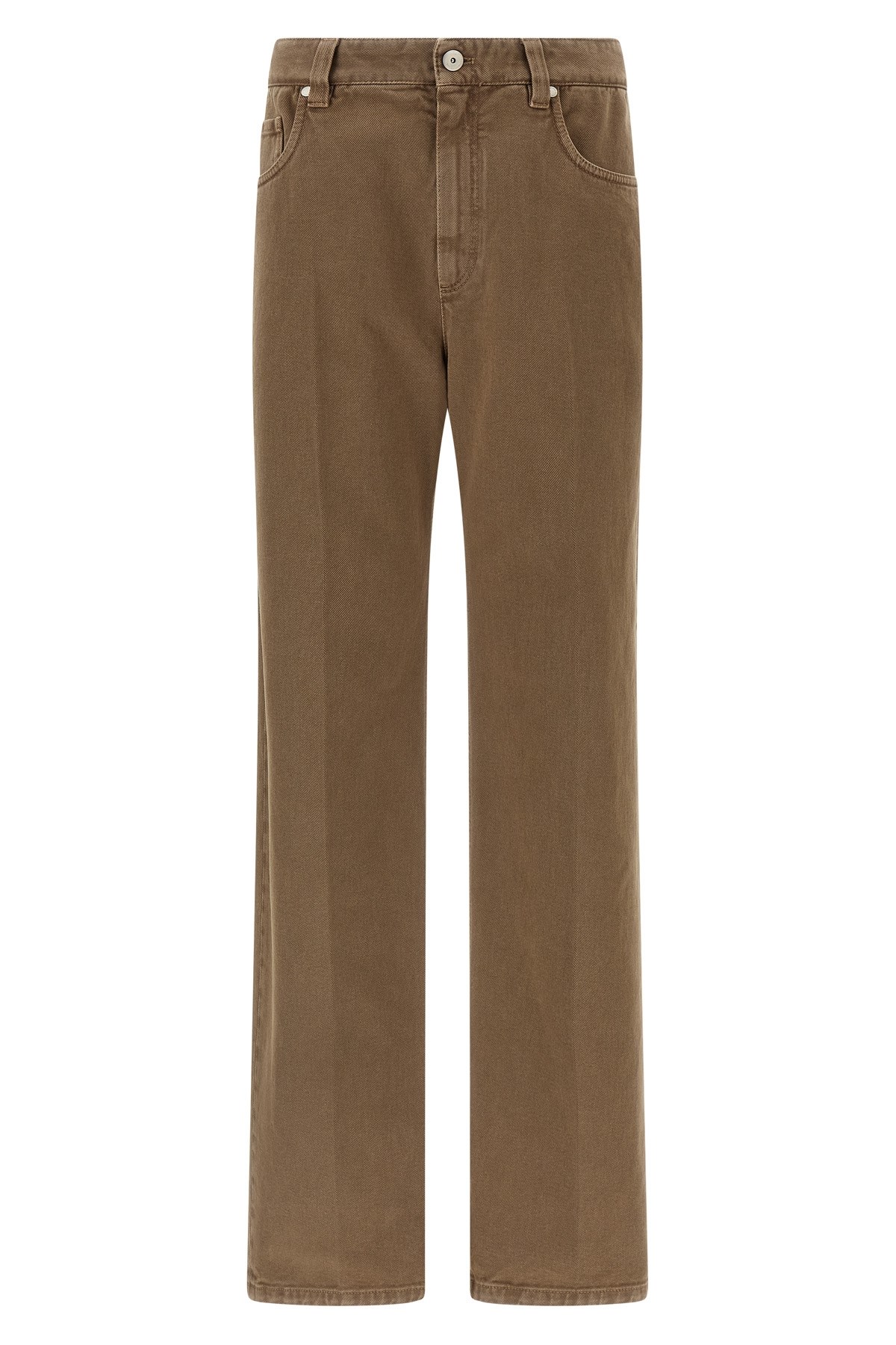 Brunello Cucinelli Denim Pants In Sand