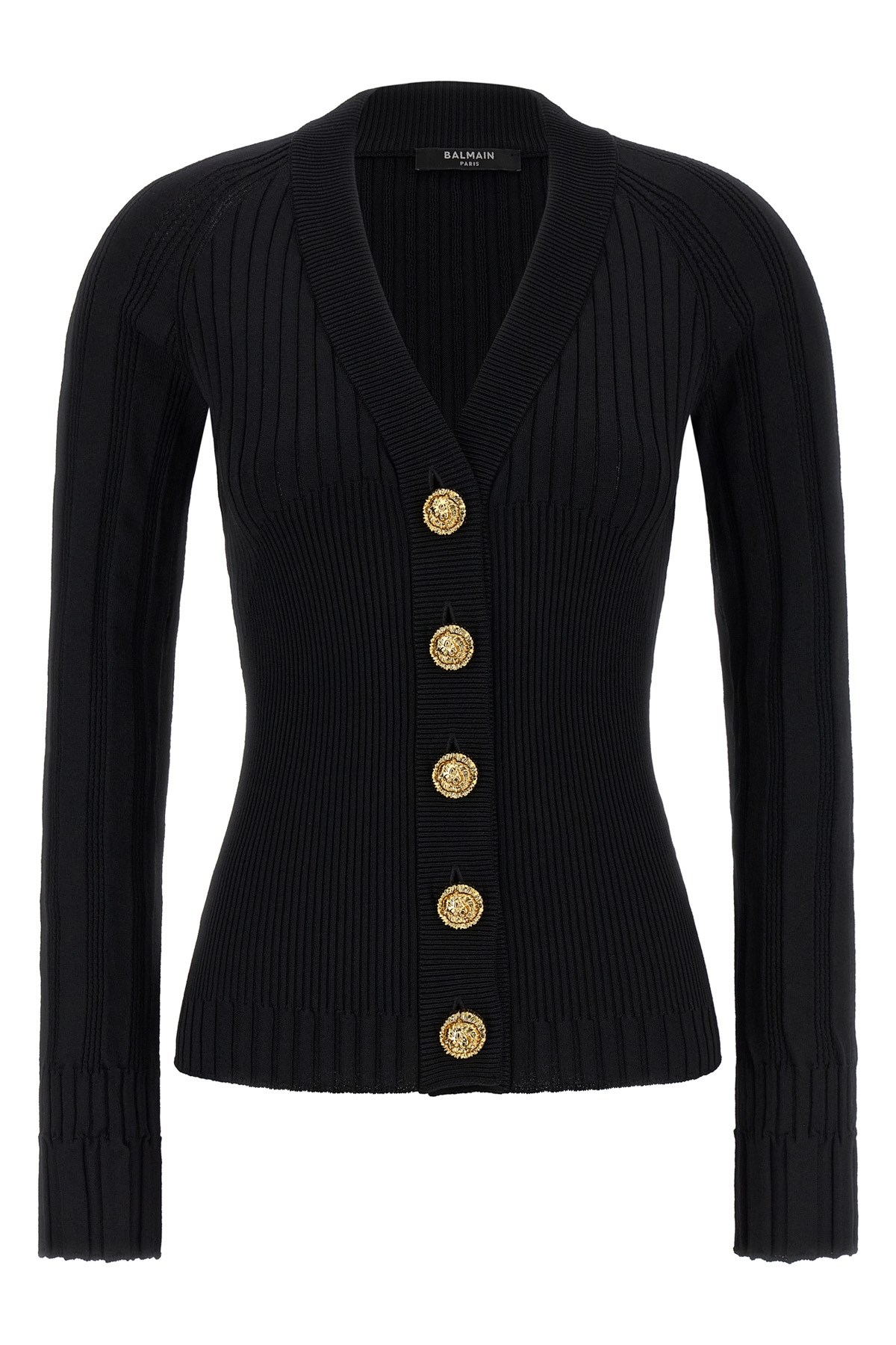 Balmain Button Cardigan In Black