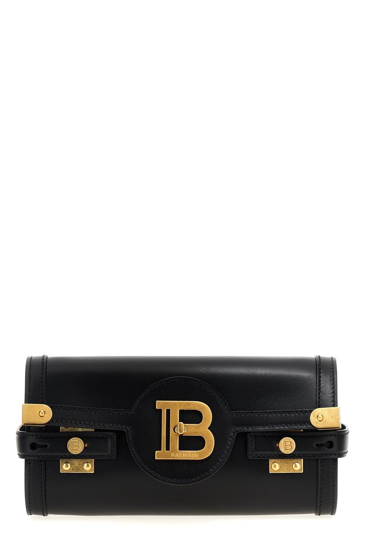 Balmain Pochette B-buzz 23 In Pelle Di Vitello In Black
