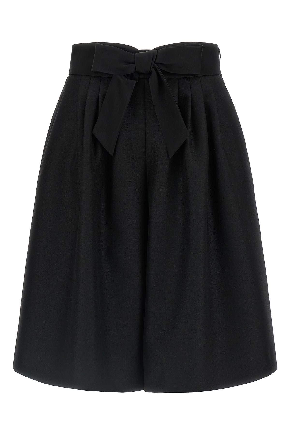 Valentino Garavani Bow Bermuda Shorts Bermuda And Short Black In Black