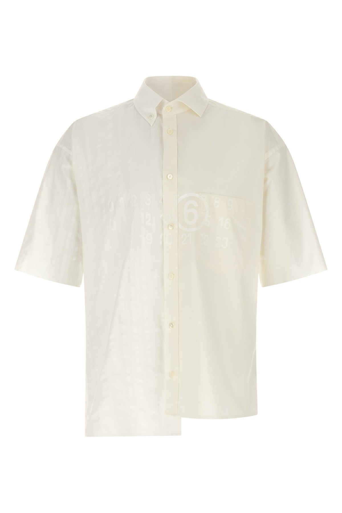 MM6 MAISON MARGIELA Hemd Aus Zwei Materialien　MM6 MAISON MARGIELA バイマテリアル シャツ MM6