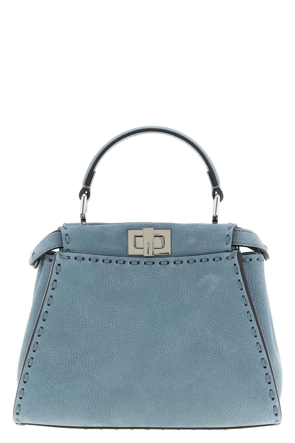 Fendi 'pekaboo Selleria' Mini Crossbody Bag In Blue