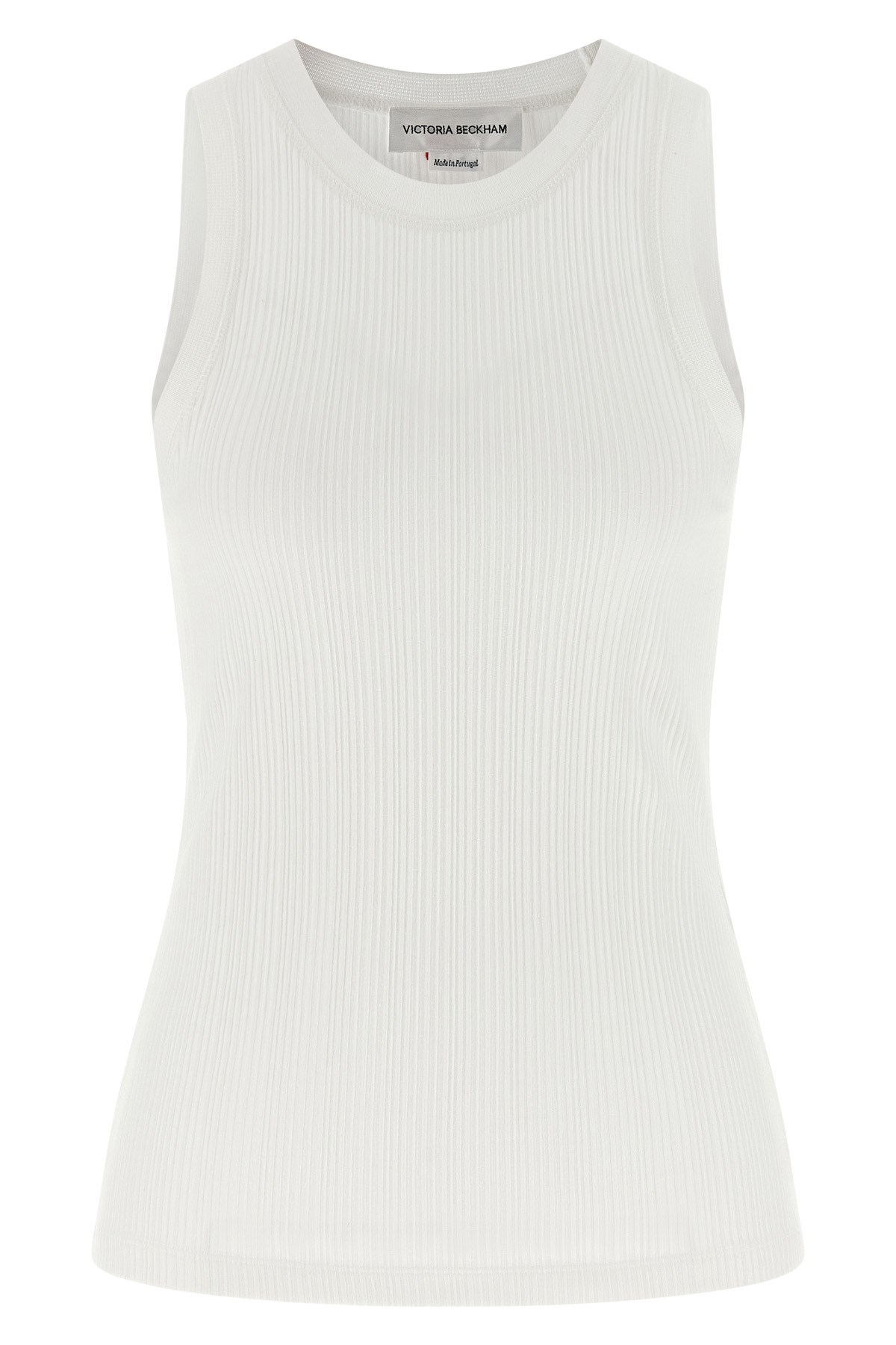 Victoria Beckham 'rib Tank' Top In White