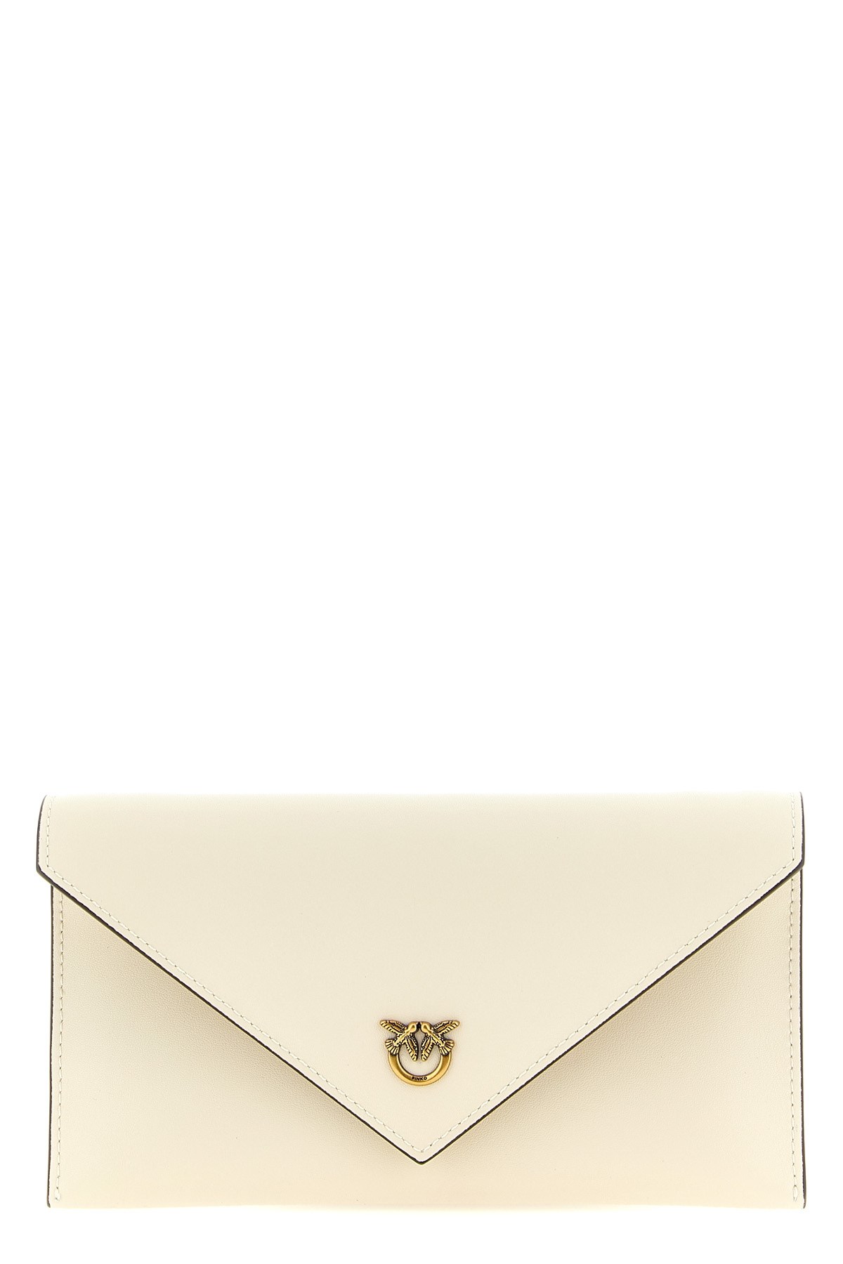 Pinko 'flat Mini' Wallet On Chain In White