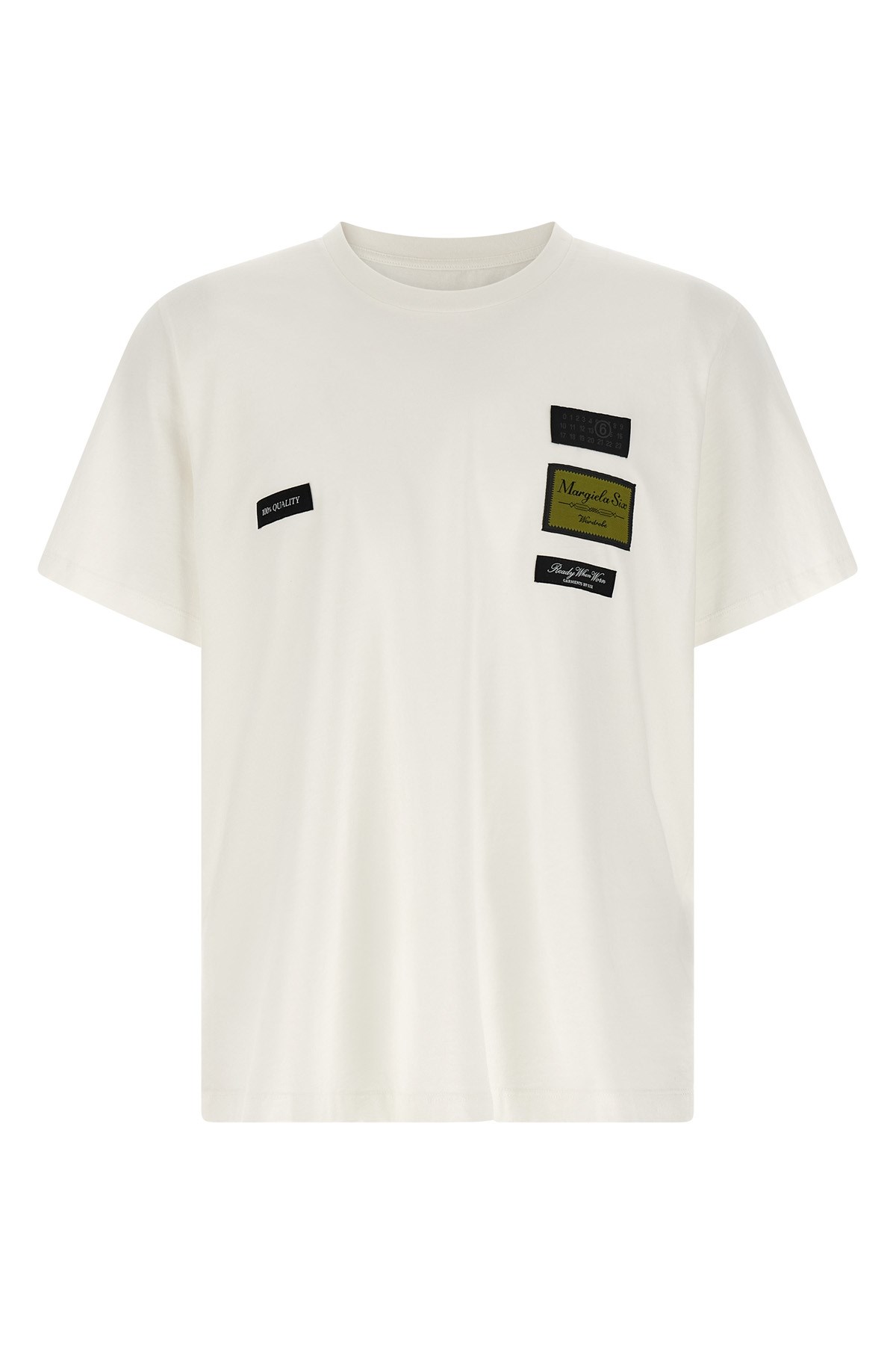 MM6 MAISON MARGIELA T-Shirt Mit Aufnäher "Etichette"　MM6 MAISON MARGIELA ワッペン付き Tシャツ「エティシェット」 MM6