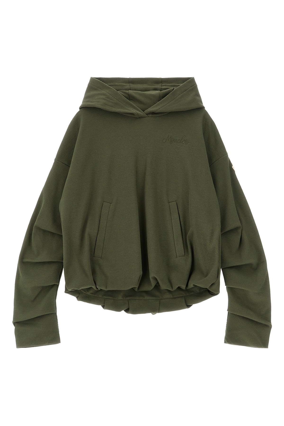 MONCLER ENFANT Gerippter Kapuzenpullover　MONCLER ENFANT リブパーカー MONCLER