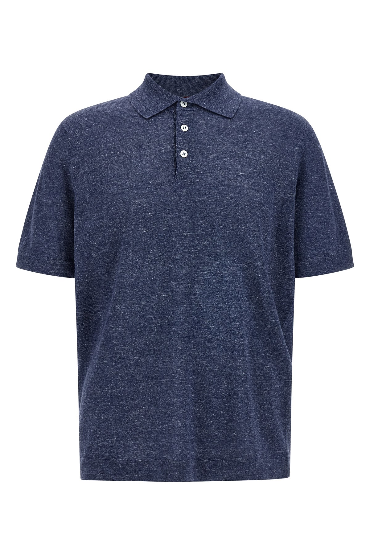Linen Cotton Polo Shirt - Size 48 IT