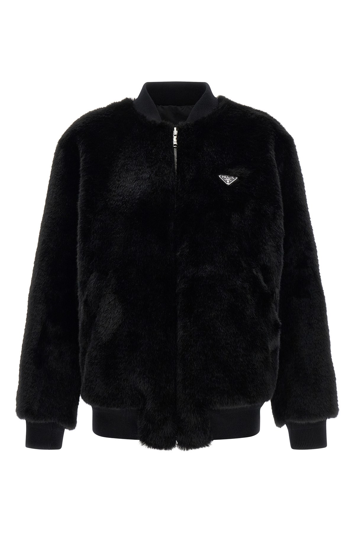 Eco-Fur And Re-Nylon Reversible Bomber Jacket - Size 36 IT