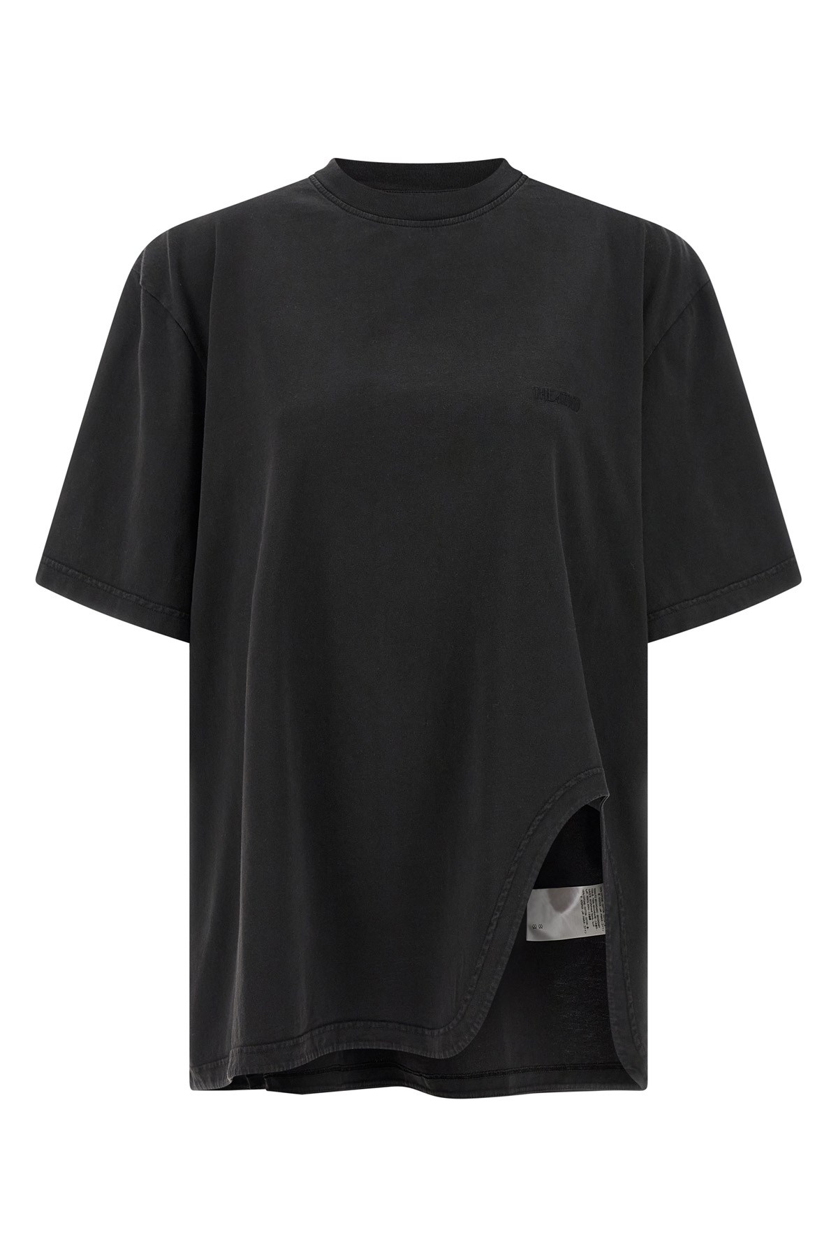 THE ATTICO T-Shirt Mit Geformtem Schlitz　THE ATTICO シェイプスリット入りTシャツ THE