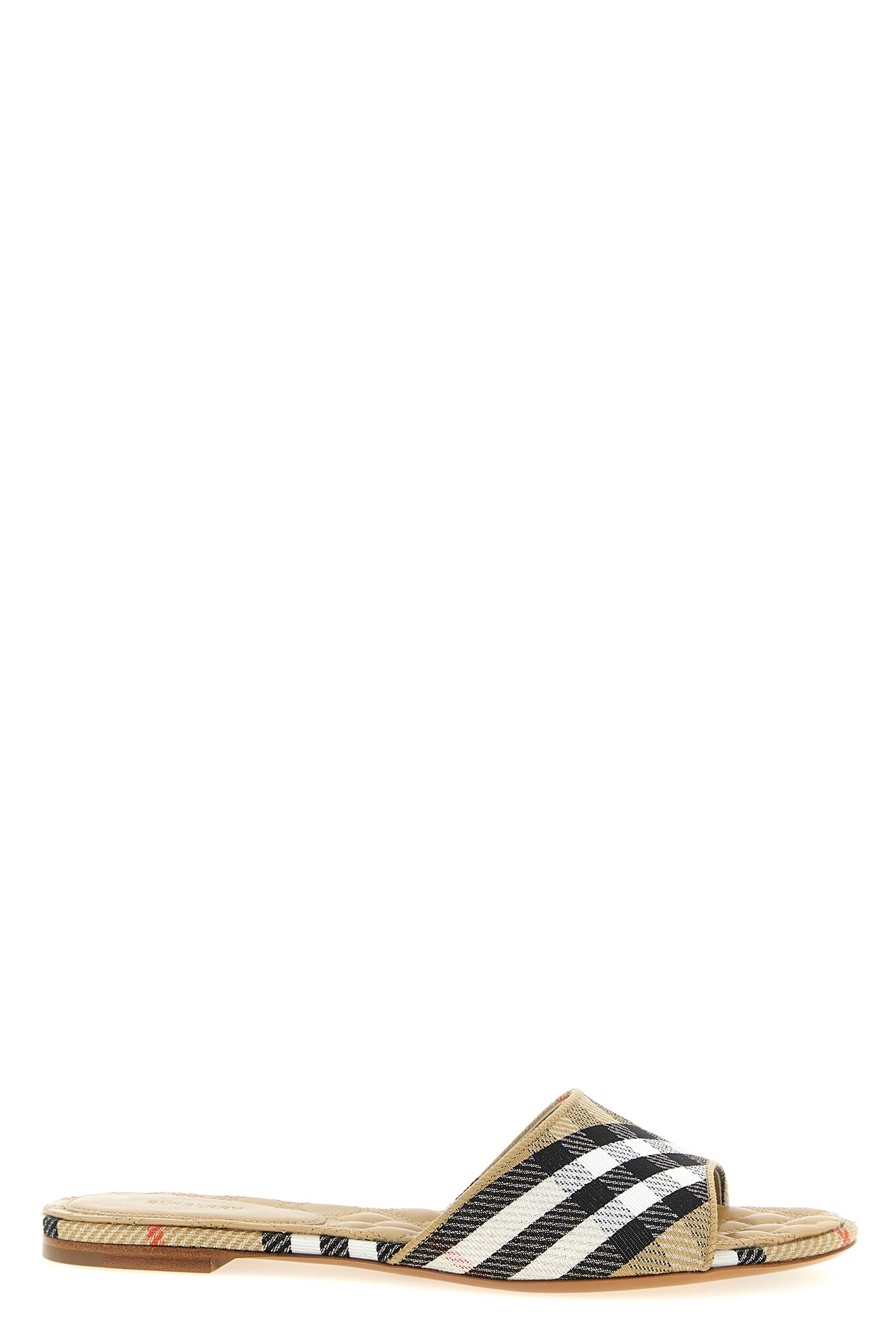 Burberry 'sloane' Slides In Sand