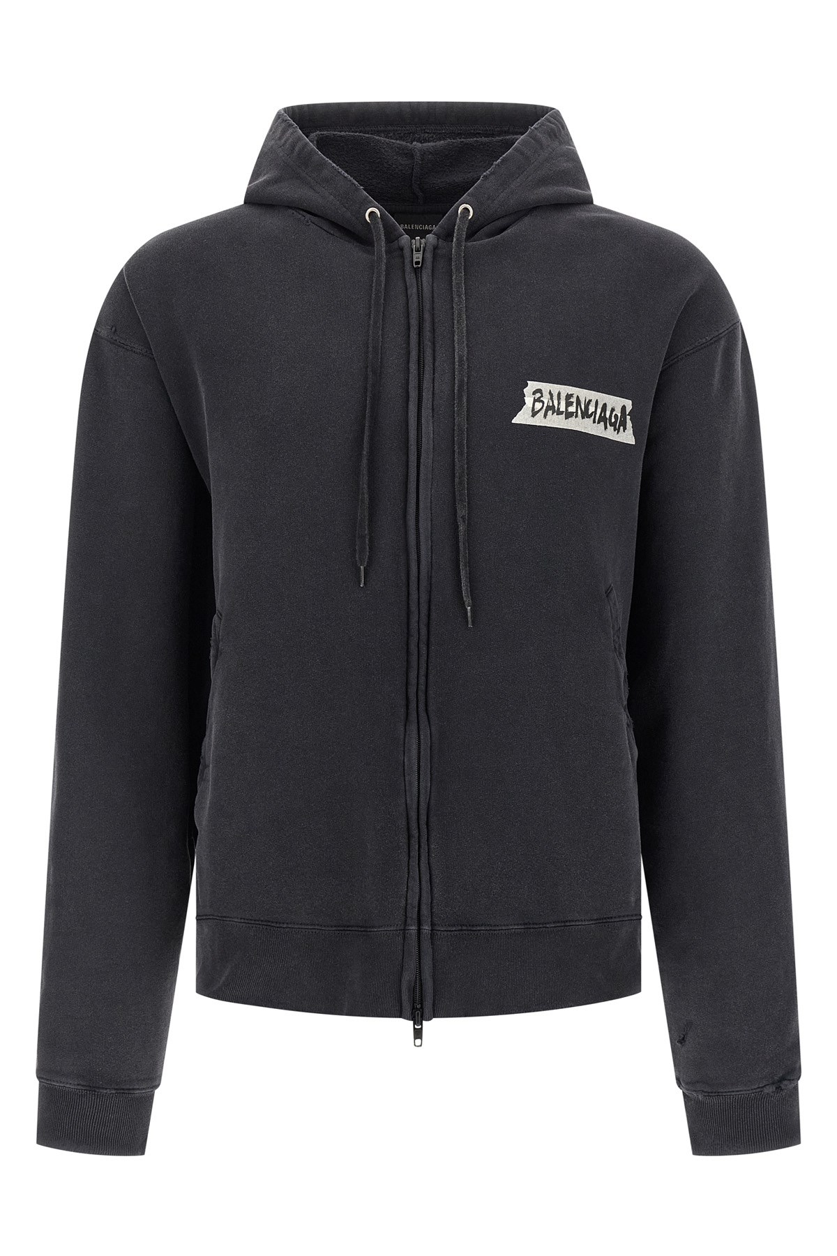 BALENCIAGA Felpa Con Cappuccio 'Masking Tape'